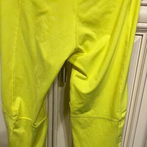 Nike Pro Dri-Fit Youth Yellow Training Pants Youth Size M